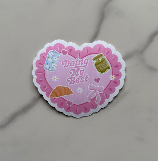Collage Heart Sticker