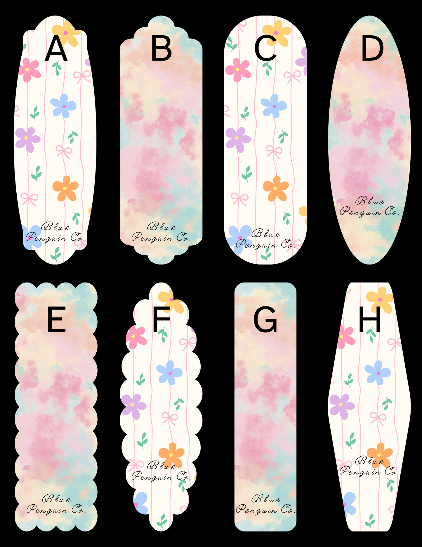 Pastel Floral Bookmark