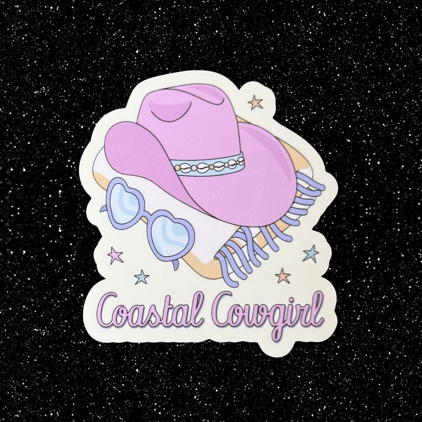 Coastal Cowgirl Sticker