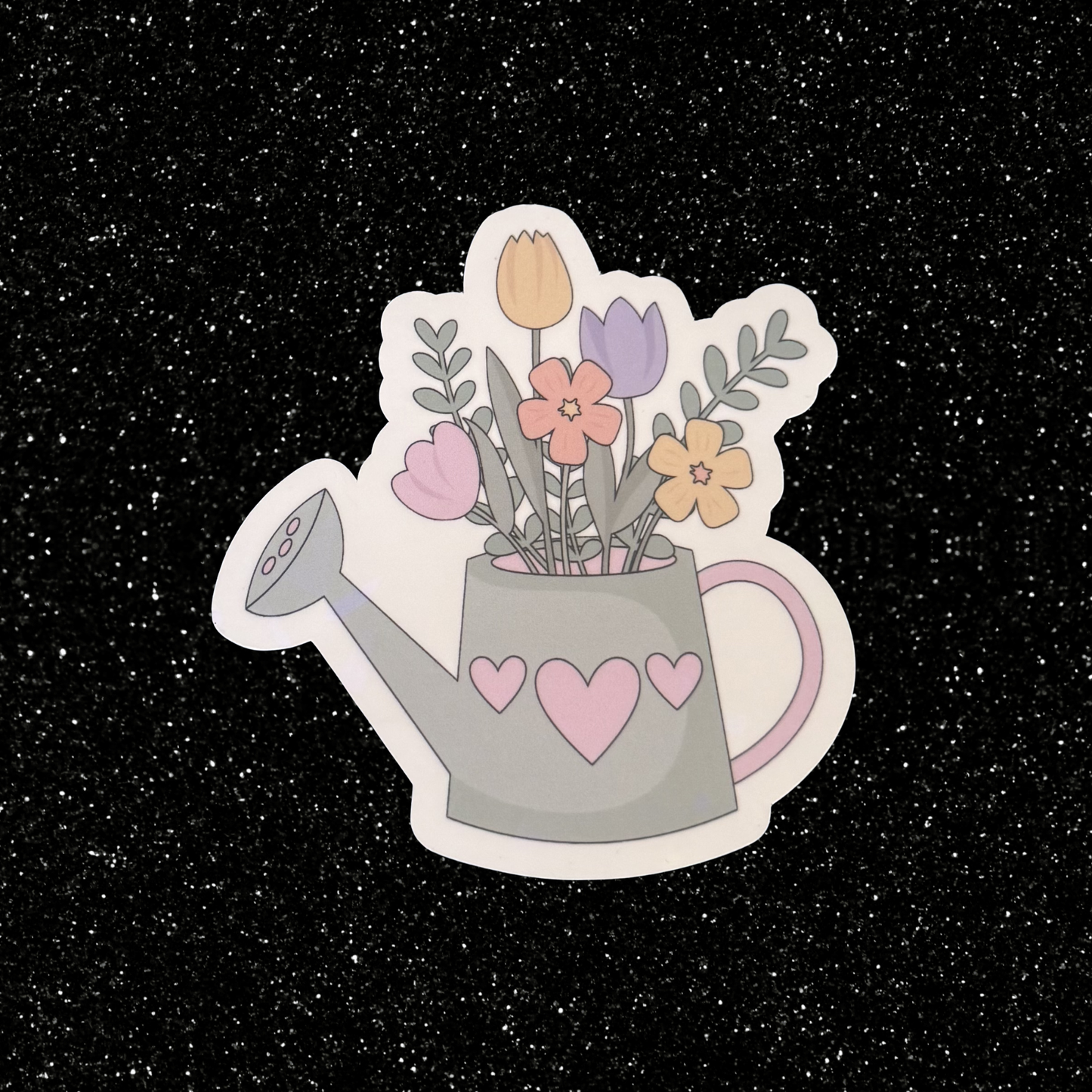 Spring Watering Can Sticker