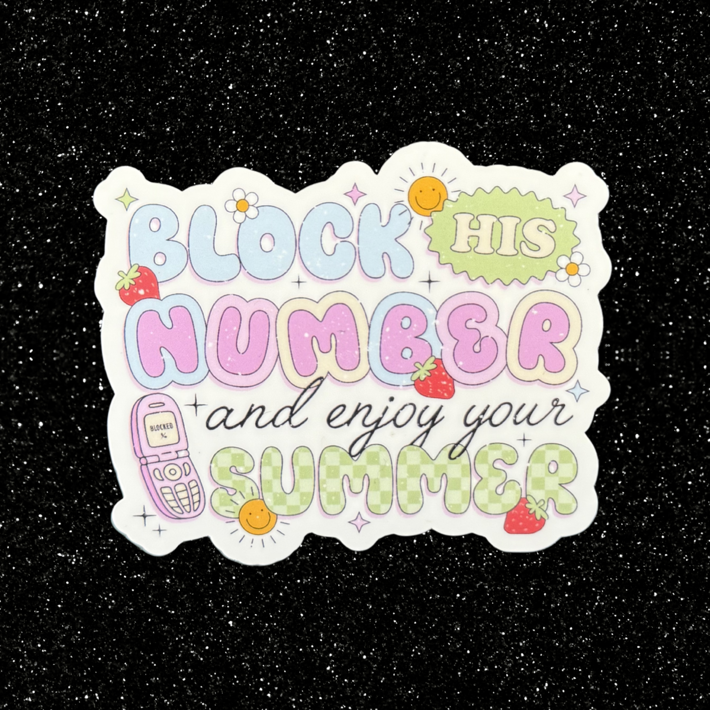 Block His Number Sticker