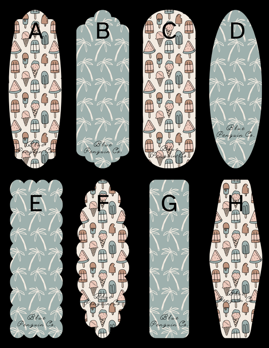 Palm and Popsicles Bookmark