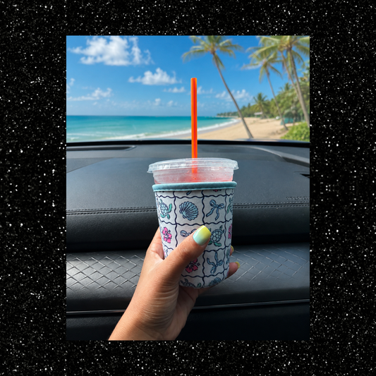Blue Summer Cup Sleeve