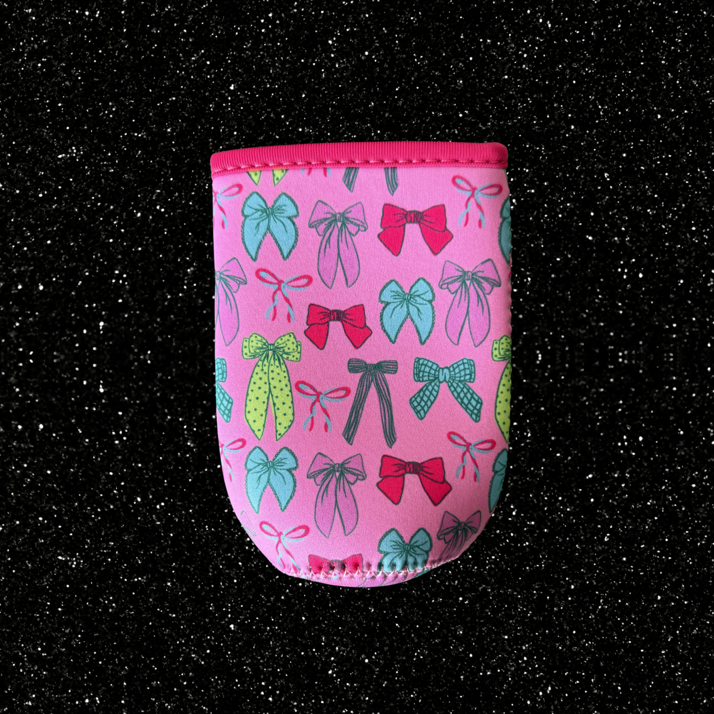 Pink Bows Slim Cup Sleeve