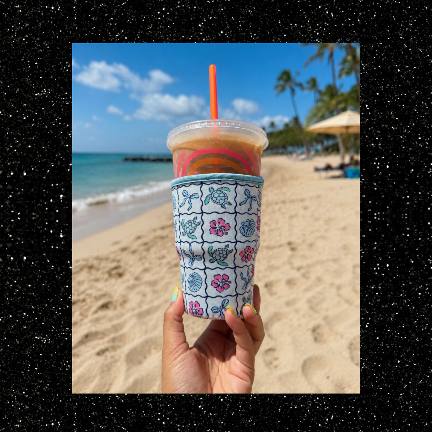 Blue Summer Cup Sleeve
