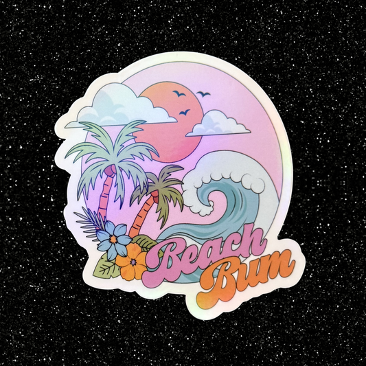 Beach Bum Sticker