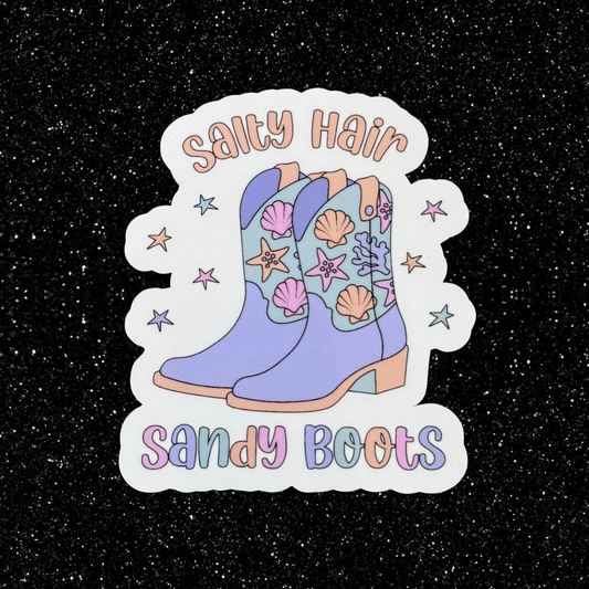 Salty Hair, Sandy Boots Sticker