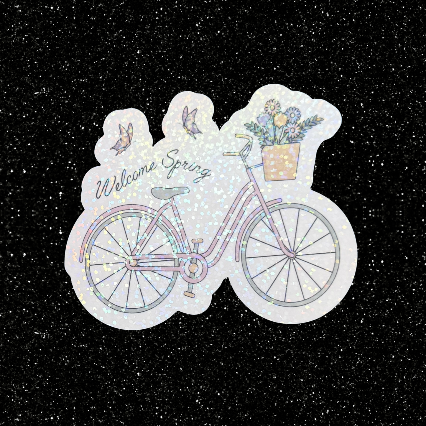 Welcome Spring Bike Sticker
