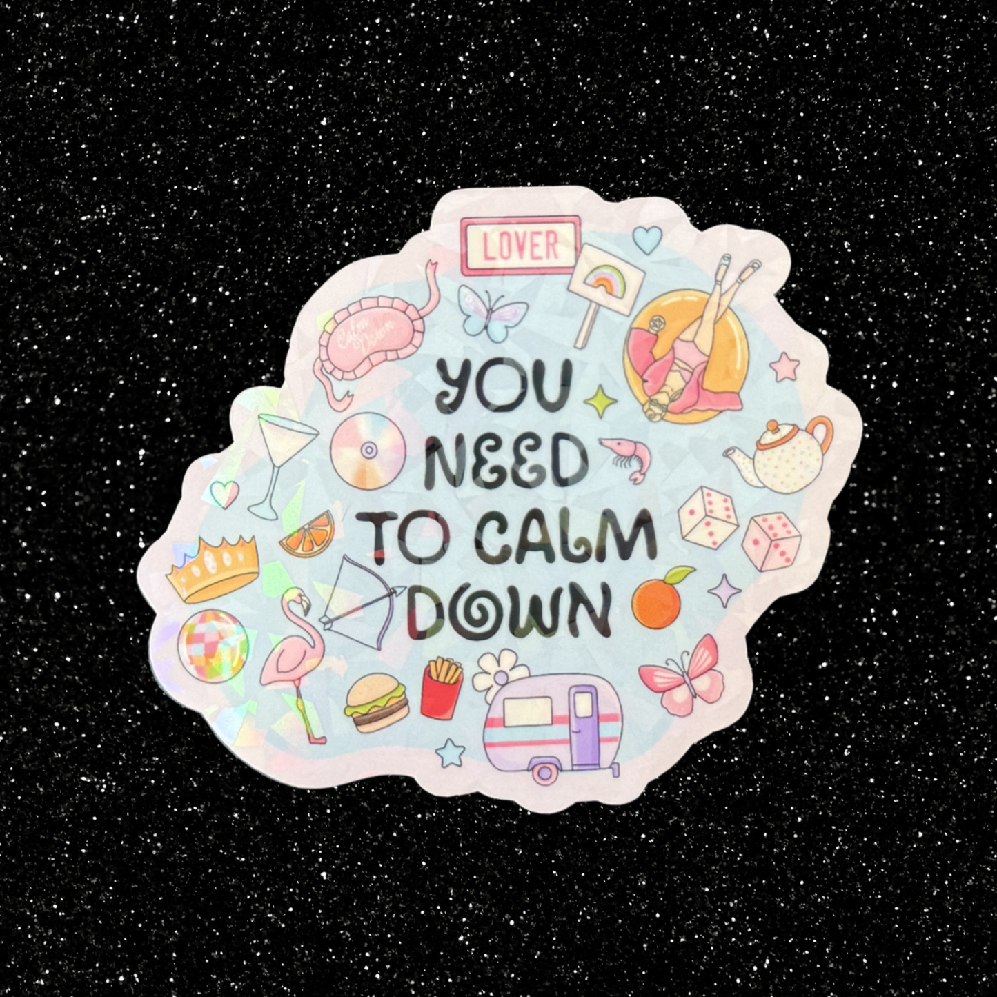 Calm Down Sticker